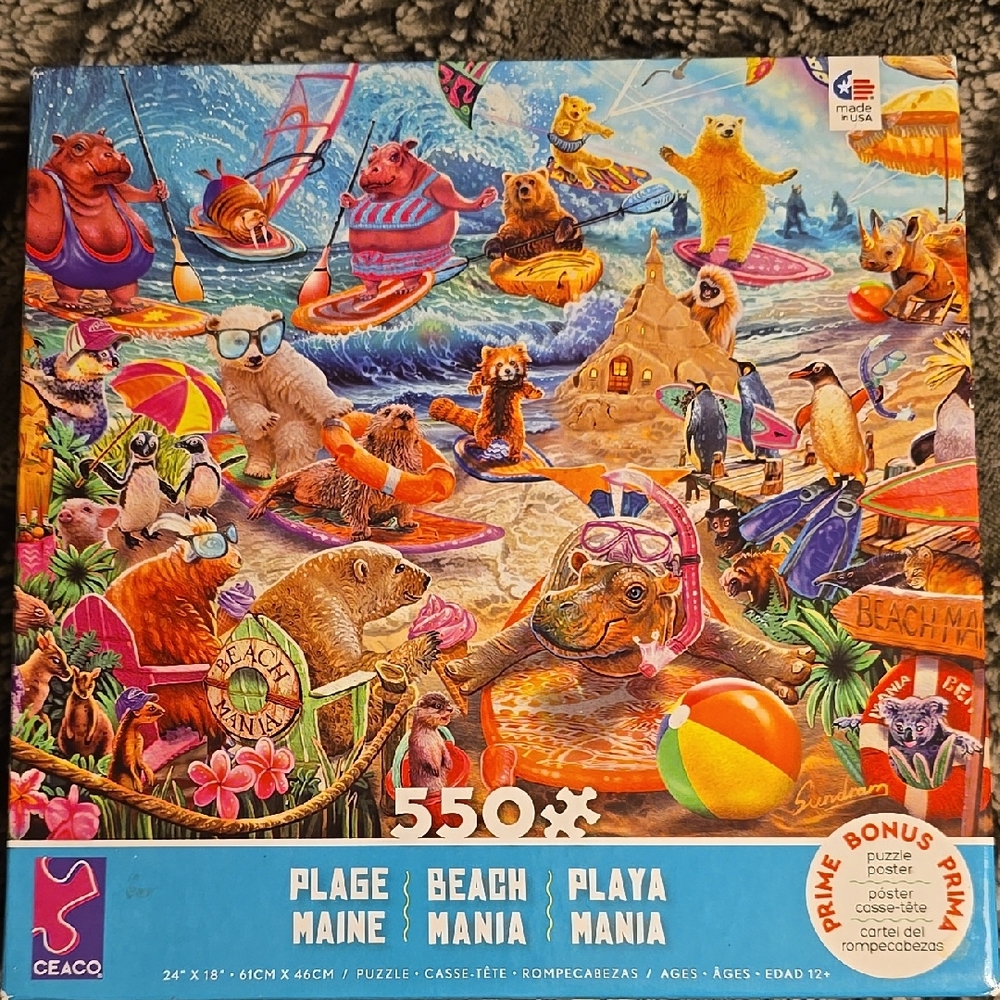 Ceaco Beach Mania 550 Piece Puzzle